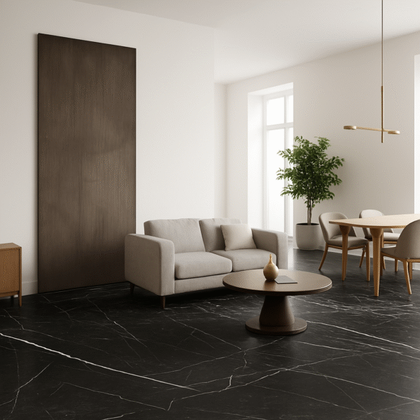Porcelanico 56x113 Marquina Vetas Blancas - Imagen 2