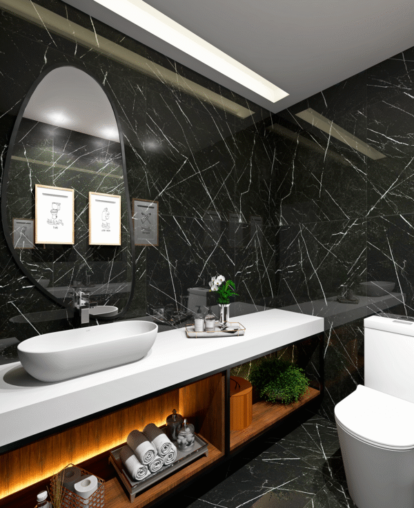 Porcelanico 74,5x74,5 Pulido Marquina - Imagen 3