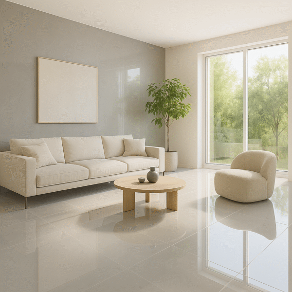 Porcelanico 74,5x74,5 Realce Cinza Polido - Imagen 4