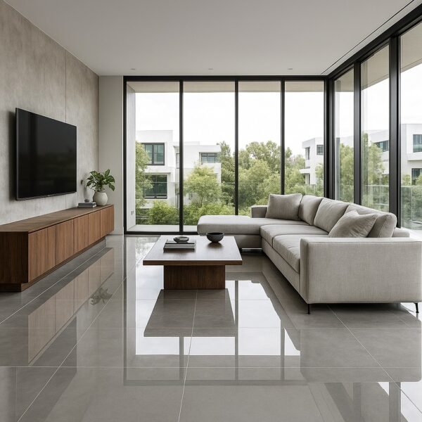 Porcelanico Avorio Cinza 87x87 Gris - Imagen 4