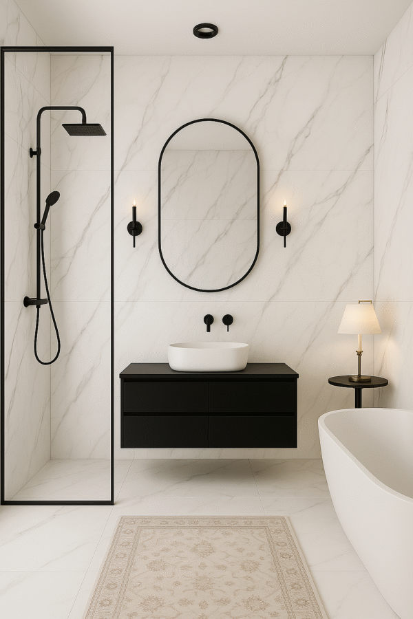 Porcelanico 56,2x56,2 Pulido Brillante Carrara - Imagen 4